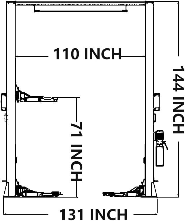 4.0HP 12000lbs Single Point Lock 2 Post Lift 220V AM120SD Car Lift Auto Lift - Image 8