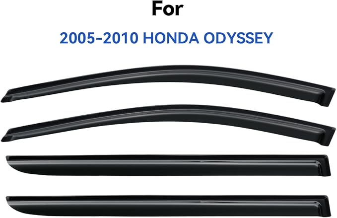 Window Visors Rain Guards for 2005 2006 2007 2008 2009 2010 Honda Odyssey - Image 2
