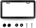 Black Geometric Shapes License Plate Frame Funny Radioactive Visual License by BRAGHRTED