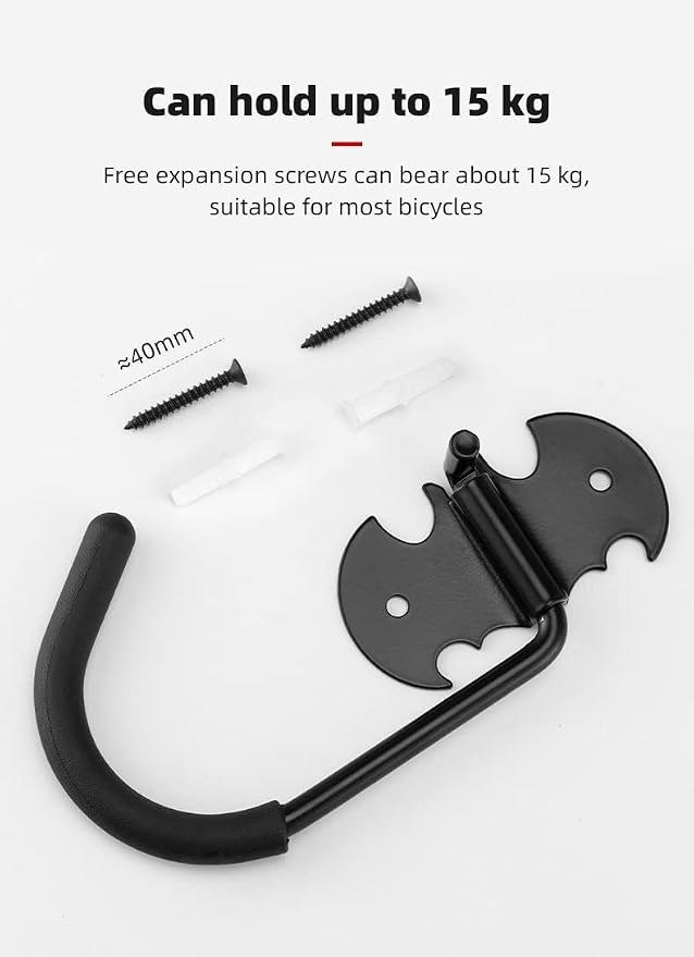 Bike Rack Garage Wall Mount Bicycles Hanger Storage Bike Stand Wall Hooks - Image 7