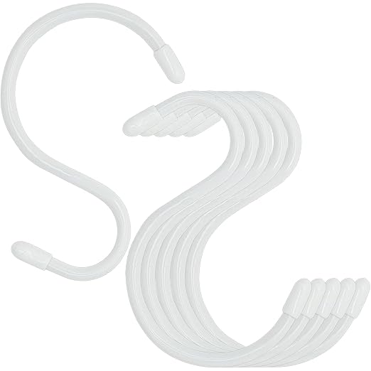 Nisoger 24 Pack 4 inch Vinyl Coated S Hooks by Nisoger