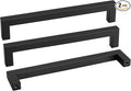 Goldenwarm 2 Pack Black Square Bar Cabinet Pull Drawer Handle Stainless Steel by goldenwarm