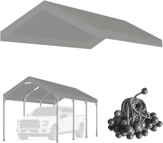 12'x20' Upgraded Carport Replacement Top Canopy Cover by Vanteriam