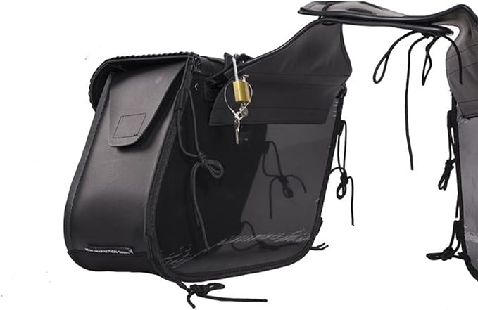 Synthetic Leather Motorcycle Luggage Bag - Image 9