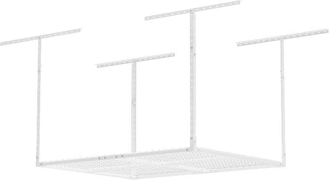 3 x 4FT Overhead Garage Storage Rack, Adjustable Ceiling Storage Racks - Image 9