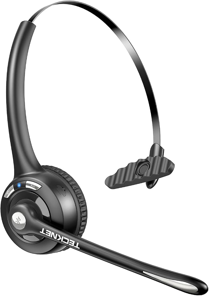 TECKNET Bluetooth Headphones Over Ear, 65 Hours Playtime and 3 EQ Modes by Tecknet