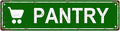 PANTRY Space Vintage Metal Tin Street Sign Bar Cafe Garage Cave Home Room Wall by Unknown