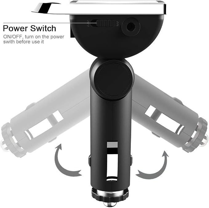 Bluetooth FM Transmitter for Car, Wireless Car Radio Adapter - Image 5