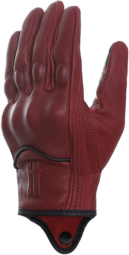 Harssidanzar Women's Motorcycle Gloves, Leather Motorcycle Gloves, Motorbike - Image 4