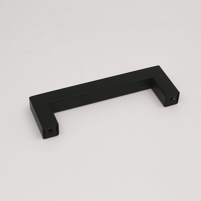Matte Black Cabinet Pulls Kitchen Drawer Door Flat Square Bar Goldenwarm Pull - Image 9
