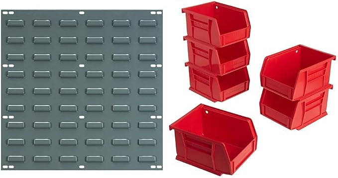 Akro-Mils 30618 Heavy Duty Wall Mount Garage Storage Steel Louvered Panel | by Akro-Mils