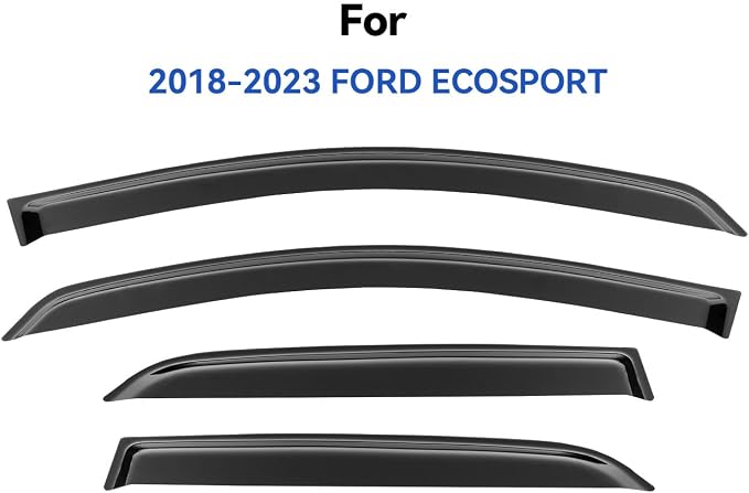 Window Visors Rain Guards for Ford EcoSport 2018 2019 2020 2021 2022, - Image 2