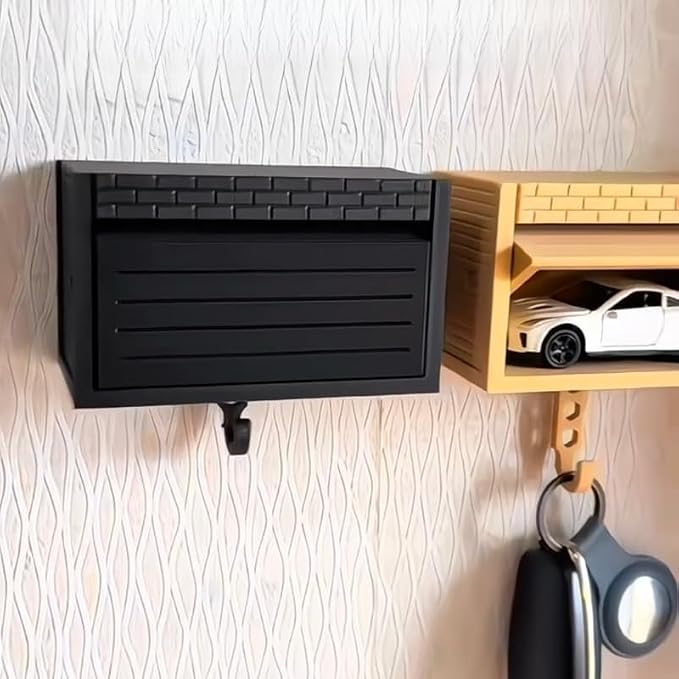 Wall-Mounted Car Display Key Holder, Decorative Garage Model Design - Image 6