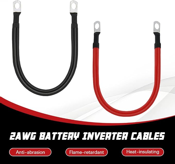 2 AWG Battery Cable 2AWG Gauge Pure Copper Battery Inverter Cables - Image 3