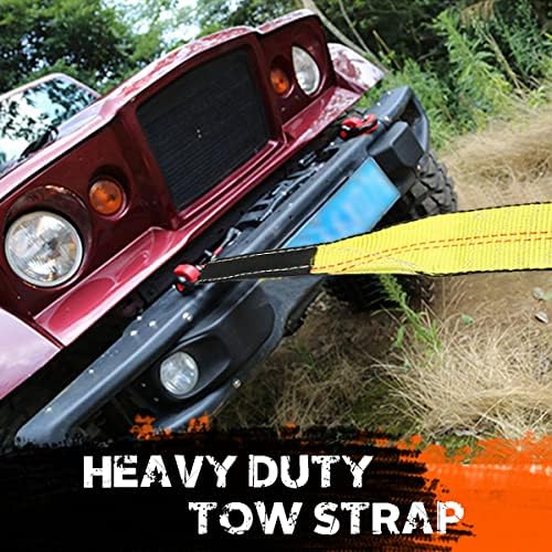Recovery Tow Strap 2in X 20ft Heavy Duty 20, 000 lbs Break Strength, Use - Image 7