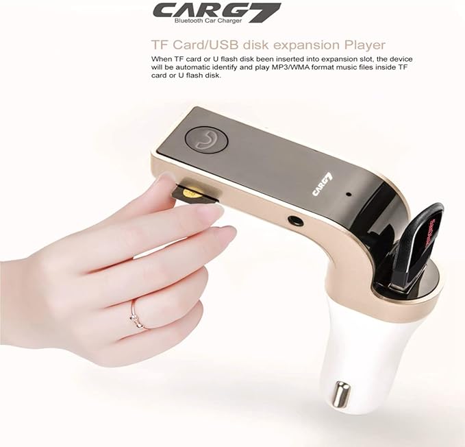 Bluetooth FM Transmitter for car, TIANSHILI handsfree Bluetooth Receiver Car Kit - Image 6
