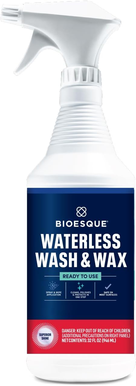 Bioesque Waterless Wash & Wax, Ready to Use Formula by Bioesque