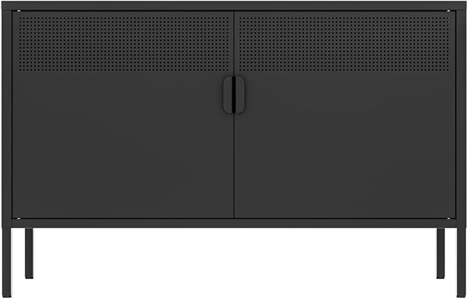2 Door Storage Sideboard, Metal Storage Cabinet - Image 3