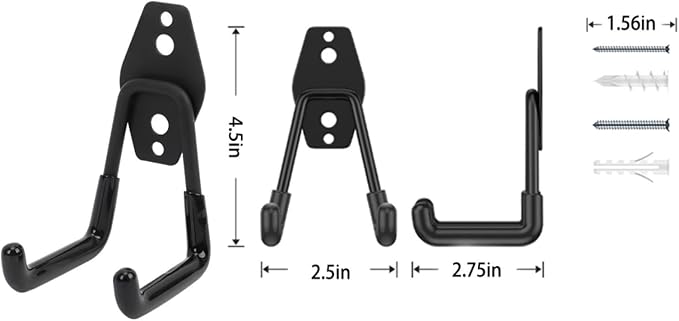Wall Mount Heavy Duty Garage Hooks – Wall Mounted Storage Hooks - Image 5