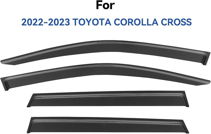 Window Visors Rain Guards for 2022 2023 2024 2025 Toyota Corolla Cross - Image 2