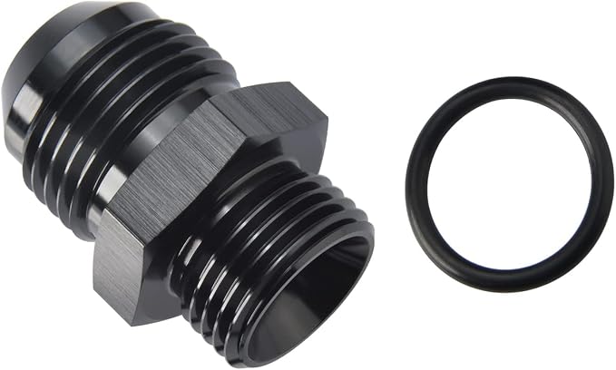10AN Male Flare to 8AN ORB O-ring Boss Fuel Pump Rail Adapter Fitting Aluminum - Image 4