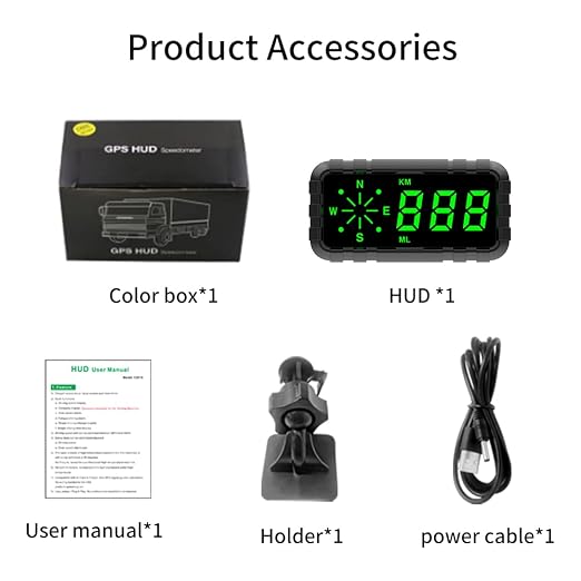 Heads Up Display for Car Digital GPS Speedometer kit MPH Odometer Automotive - Image 6