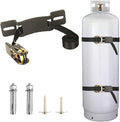Propane Tank Holder ，Cylinder Wall Mounted Brackets, Ratchet Straps（6.6ft ） by MROUDELUO