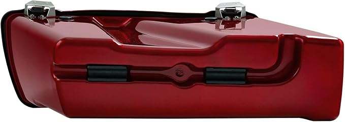 XFMT Motorcycle Saddlebags Red Hard Saddle Bags Trunk - Image 7