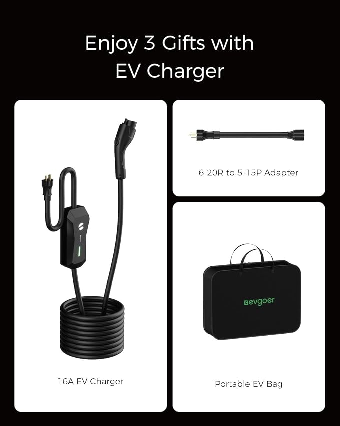 Level 1/2 EV Charger, 16A 110-240V Portable EV Charger - Image 7
