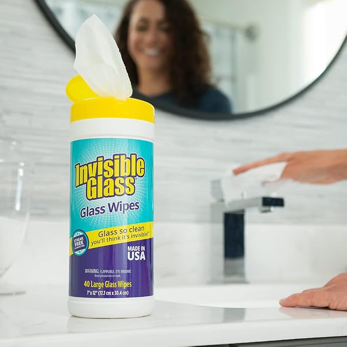 Invisible Glass 90160-2PK Glass Cleaning Wipes Perfect - Image 2
