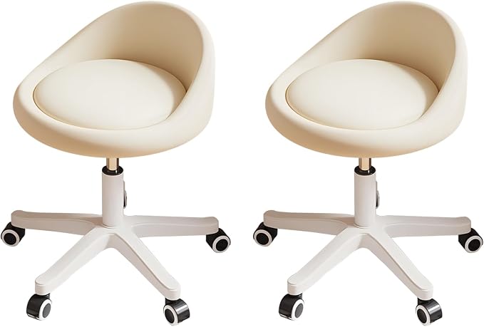 Rolling Stool Set of 2 Rolling Hydraulic Salon Stool by Walktory