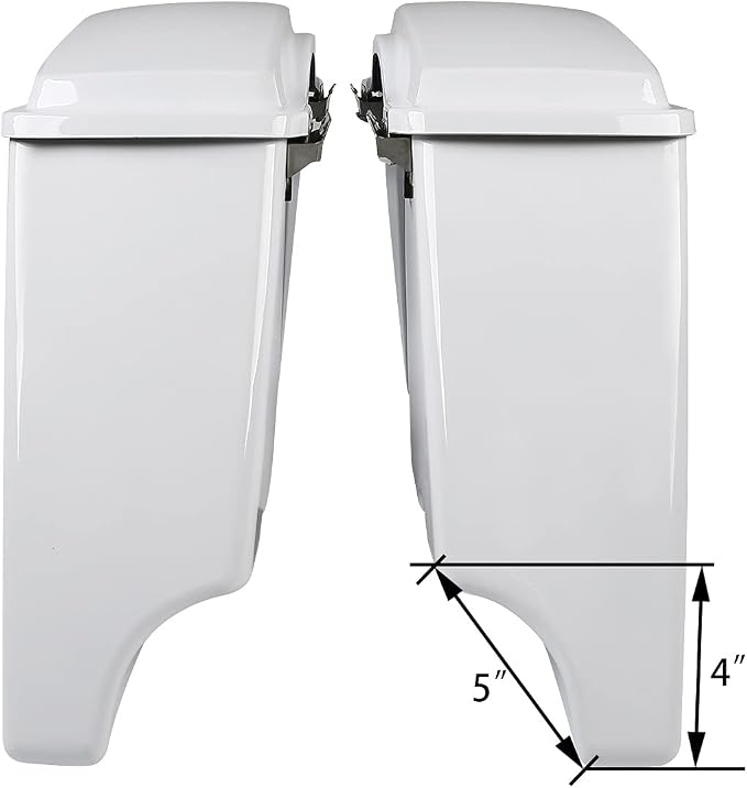 XFMT Motorcycle Stretched Saddlebags 5" Extended Hard Saddle Bags - Image 5