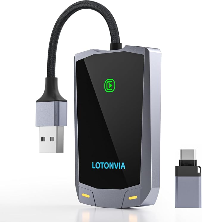 Wireless CarPlay Adapter for iPhone, Upgraded 5.8GHz Carplay Wireless Adapter by Bearway