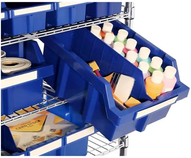 Heavy-Duty Steel Wire Shelving Storage Unit, 24-bin Rack - Image 4