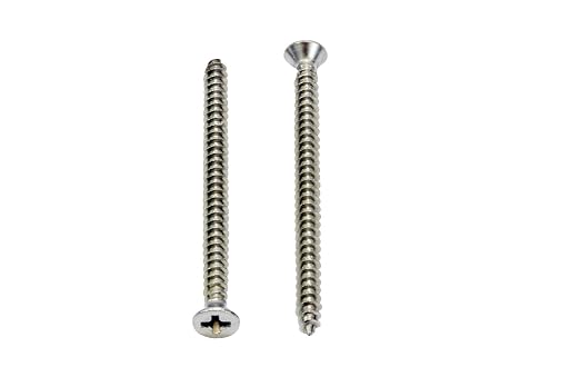 Bolt Dropper #4 x 1-1/2" Stainless Steel Flat Head Phillips Wood Screw - Image 3