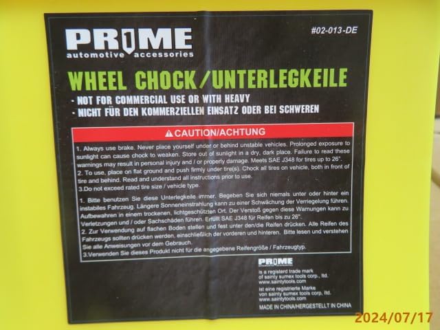 PR1ME Wheel Chocks with Non-Slip Base - Image 12