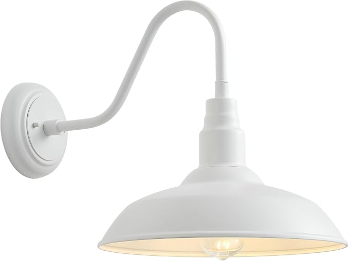 10'' Diameter Outdoor Gooseneck Barn Light Fixture by GOALPLUS