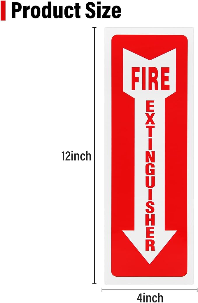 Madrigal fire extinguisher inside sticker, fire extinguisher sign, 4 - Image 2