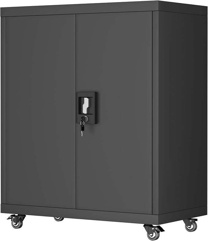 GREATMEET Garage Cabinets with Wheels by GREATMEET