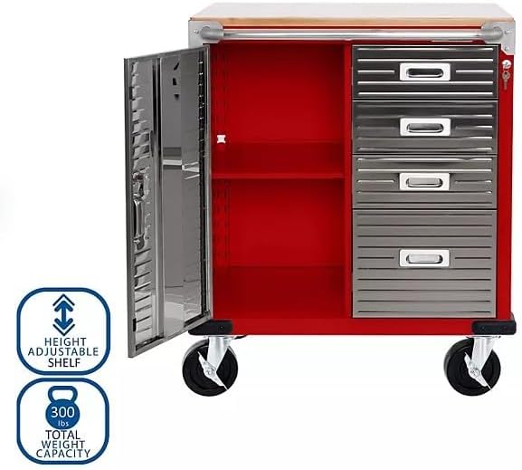 Heavy Duty Rolling Storage Cabinet - Image 6