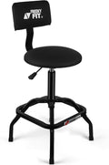Shop Stool with Backrest, Mechanic Garage Stool by FreekyFit