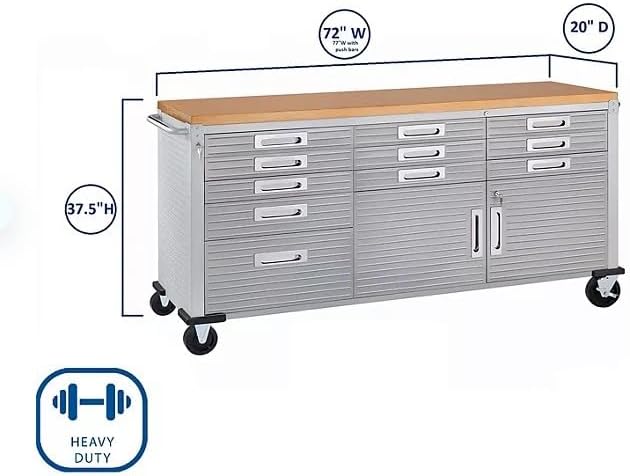 Heavy Duty 8-Piece Steel Garage Cabinet Storage Set - Image 9