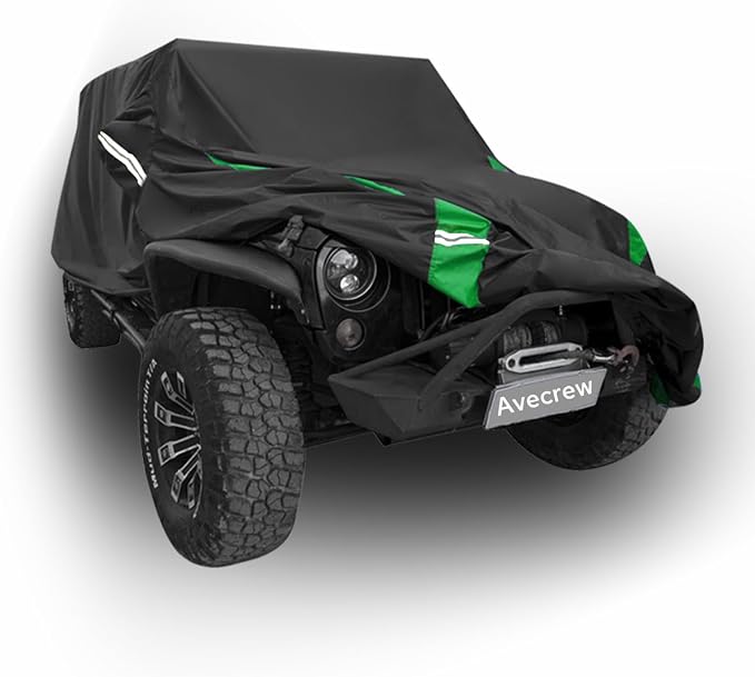 Avecrew for Jeep Wrangler Cover Waterproof 2 Door, All Weather for Jeep Rain - Image 8