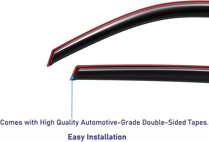 Lightronic Extra Durable Clip-on in-Channel Auto Vent Window Visor, Fits - Image 4