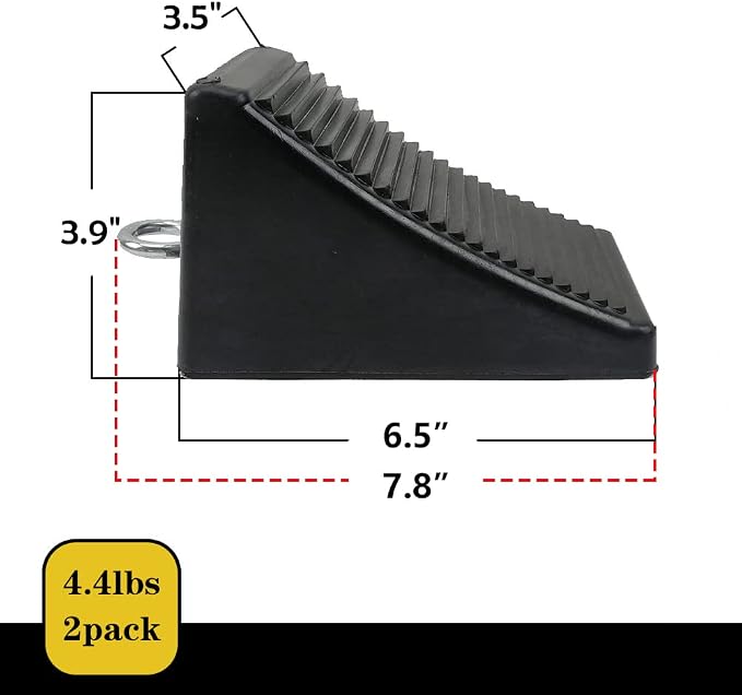 ROBLOCK Heavy-Duty Rubber Wheel Chocks - Image 2
