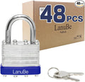 LanuBe Lock Laminated keyed Padlock, keyed Alike Locks, Normal Shackle by LanuBe