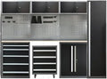 JZD Garage Storage Cabinet System Workshop, Tool Cabinets Combo by JZD