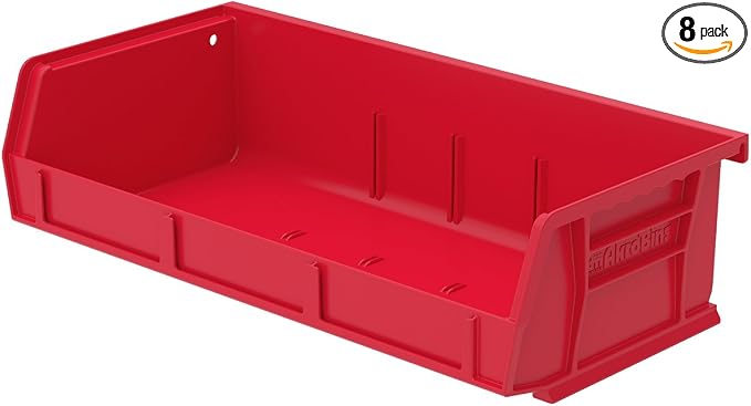 Akro-Mils 30232 AkroBins Plastic Storage Bins, Space-Saving Stackable Bins by Akro-Mils