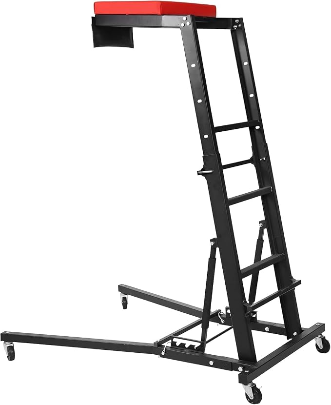 440 Lb Capacity Heavy Duty Topside Automotive Creeper, Adjustable Height 48"-66" by Unknown