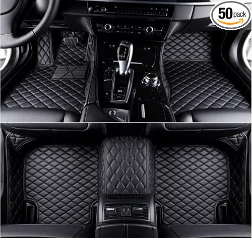 TAHALICustom Colors Car Floor Mats Black Pink by Unknown